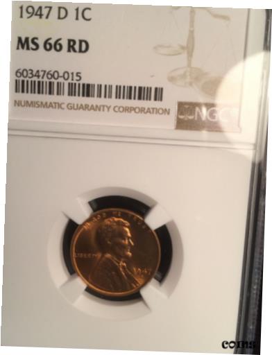  アンティークコイン コイン 金貨 銀貨  1947-D Lincoln NGC MS-66 Just Graded See My Listings For Lincoln & Silver Coins!