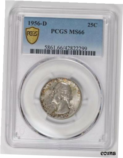 yɔi/iۏ؏tz AeB[NRC RC   [] 1956 D Quarter Dollars Silver Coinage PCGS MS-66