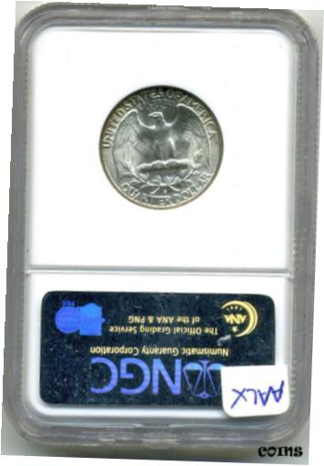 【極美品/品質保証書付】 アンティークコイン コイン 金貨 銀貨 [送料無料] 1947D WASHINGTON QUARTER NGC MS66 2