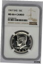 yɔi/iۏ؏tz AeB[NRC RC   [] 1967 SMS 50C Kennedy Half Dollar NGC MS 66 Star Cameo