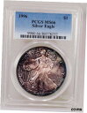 1996 US $1.00 シルバー イーグル PCGS MS 66 トーン1996 U.S. $1.00 Silver Eagle PCGS MS 66 Toned(3)