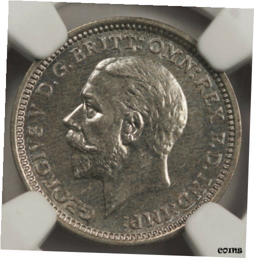 ڶ/ʼݾڽա ƥ    [̵] GREAT BRITAIN 1933 THREEPENCE 3 Pence SILVER Coin KM #813a NGC MS66 GEM George V