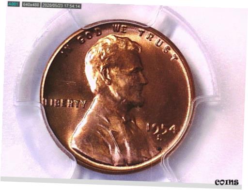 1954 S 󥫡   PCGS MS 66 RD 32689733 ӥǥ1954 S Lincoln Wheat C...