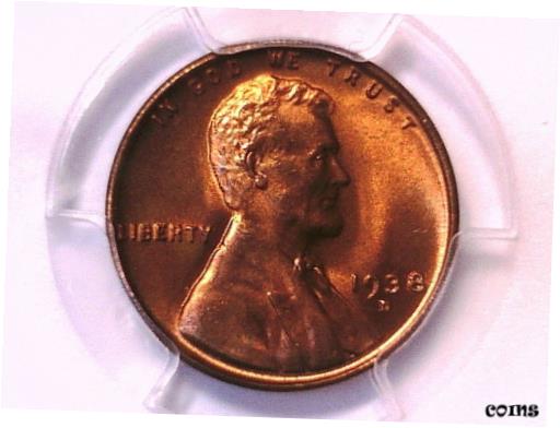 1938 D 󥫡   ڥˡ PCGS MS 66 RD 36402925 ȡ1938 D Lincoln Whe...