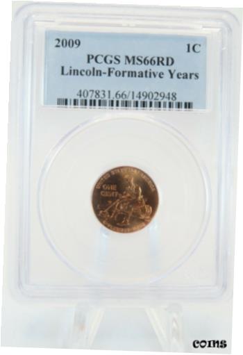  アンティークコイン コイン 金貨 銀貨  2009-P PCGS MS66RD Lincoln-Formative Years Lincoln Cent Business Strike 1C