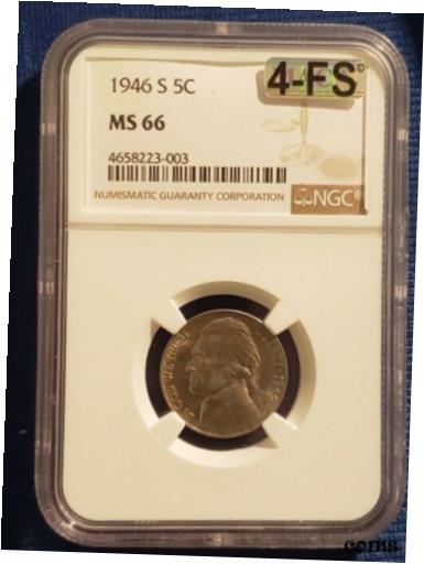 ڶ/ʼݾڽա ƥ    [̵] 1946 S JEFFERSON NGC MS66 !!! MAC CERTIFIED FOUR FULL STEPS!!