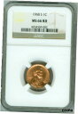 1968 S CENT NGC MS66 RD PENNY 1c、2番目に優れたレジストリ。美しさ!1968 S CENT NGC MS66 RD PENNY 1c, 2ND FINEST REGISTRY. BEAUTY!(3)