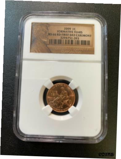  アンティークコイン コイン 金貨 銀貨  2009 LINCOLN CENT NGC MS-66 RD - UNCIRCULATED - FORMATIVE YEARS - CERTIFIED - 1C