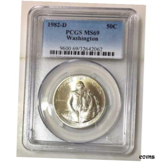  アンティークコイン コイン 金貨 銀貨  1982 D Washington Half Dollar PCGS MS69 *Rev Tye's* #206269