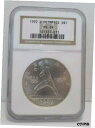 1992 D オリンピック ベースボール モダン記念シルバー ダラー $1 NGC MS 691992 D Olympics Baseball Modern Commemorative Silver Dollar $1 NGC MS 69