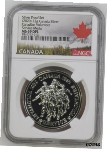 2020 ǯʥ С ʥ ܥƥ ӥ  NGC MS69 DPL2020 Canada Silver Canadian Volunteer Service Medal NGC MS69 DPL