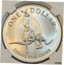 1996 C オーストラリア $1 ドル カンガルー NGC MS 69 世界で唯一 8 ランク上のグレード1996 C AUSTRALIA $1 DOLLAR KANGAROO NGC MS 69 ONLY 8 GRADED HIGHER WORLDWIDE(3)