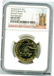 2019 イギリス 2PND NGC MS69 DPL サミュエル・ピープスがトップ ポップを初リリース2019 GREAT BRITAIN 2PND NGC MS69 DPL SAMUEL PEPYS FIRST RELEASES TOP POP
