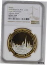 【極美品/品質保証書付】 アンティークコイン コイン 金貨 銀貨 送料無料 EXPO2020 MEDAL DUBAI UAE (GILT SILVERED RELIEF) MS 69 DPL