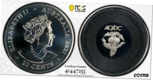 ڶ/ʼݾڽա ƥ    [̵] 2021 AC/DC Dirty Deeds Done Dirt Cheap 20c PCGS MS69 #7253