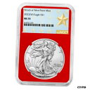 yɔi/iۏ؏tz AeB[NRC RC   [] 2022 (W) $1 American Silver Eagle NGC MS70 West Point Star Label Red Core