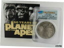 2018 P 2 オンス 猿の惑星 HR アンティーク仕上げ PCGS MS70 オリジナルボックスと COA 付き2018 P 2 oz Planet of the Apes HR Antique Finish PCGS MS70 w/ Original Box & COA