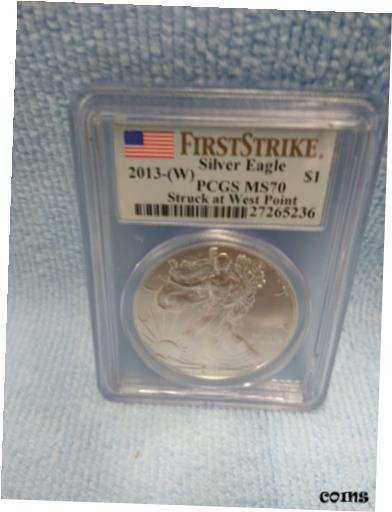 【極美品/品質保証書付】 アンティークコイン コイン 金貨 銀貨 [送料無料] 2013W Silver Eagle MS70 first strike