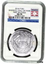 2014 P 野球殿堂 1 オンスシルバーコイン - NGC MS 70 初回リリース2014 P BASEBALL HALL OF FAME 1 OZ. SILVER COIN - NGC MS 70 FIRST RELEASE