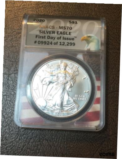  アンティークコイン コイン 金貨 銀貨  2019 Silver Eagle ANACS MS70 First Day Issue - See My Listings For Silver Coins!