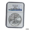 2014 アメリカン シルバー イーグル初リリース NGC MS702014 American Silver Eagle First Release NGC MS70(3)