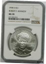 【極美品/品質保証書付】 アンティークコイン コイン 金貨 銀貨 送料無料 1998-S Robert F. Kennedy 1 NGC MS 70 Modern Commemorative Silver Dollar