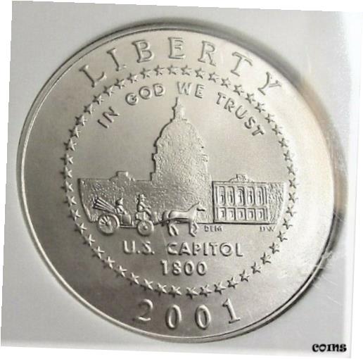 2001 P ԥȥ ӥ 󥿡 50c Ⱦɥ롢NGC MS 702001 P CAPITOL VISITOR CENTER 50c Half Dollar, NGC MS 70