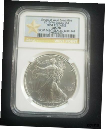 ڶ/ʼݾڽա ƥ    [̵] 2013 (W) United States West Point 1st Release American Silver Eagle NGC MS70 $1