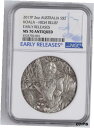 オーストラリア コアラ 2017 2オンス シルバー コイン $2 アンティーク ハイレリーフ NGC MS70 ERAUSTRALIA KOALA 2017 2oz SILVER COIN $2 ANTIQUED HIGH RELIEF NGC MS70 ER(3)