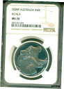 2008 P オーストラリア シルバー S50c ハーフダラー コアラ NGC MS702008 P Australia Silver S50c Half Dollar Koala NGC MS70(3)