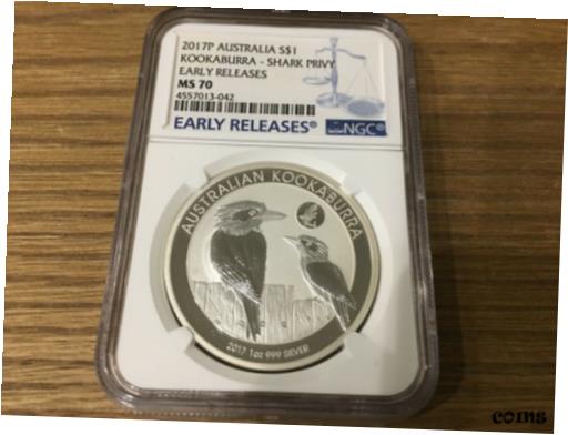 2017-P 1oz С饤糧 ץ饤١ NGC MS70 ꡼ ֥롼 ٥2017-P 1oz Silver...