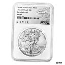 【極美品/品質保証書付】 アンティークコイン コイン 金貨 銀貨 [送料無料] 2022 (W) $1 American Silver Eagle NGC MS70 ER ALS Label