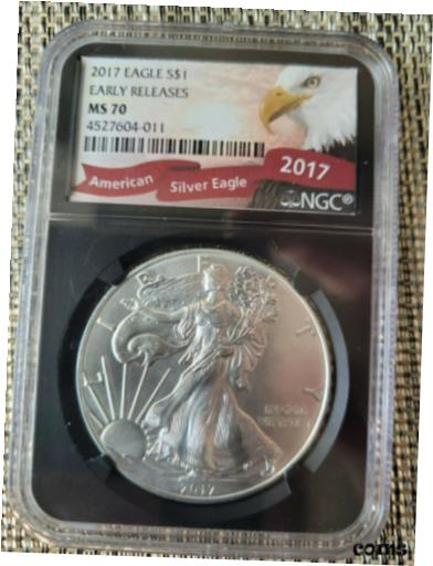 yɔi/iۏ؏tz AeB[NRC RC   [] 2017 Silver American Eagle NGC MS70 Early Releases