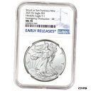 2021 (S) アメリカン シルバー イーグル - NGC MS70 早期リリース緊急生産2021 (S) American Silver Eagle - NGC MS70 Early Releases Emergency Production(3)