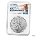 2021 $1 タイプ 2 アメリカン シルバー イーグル NGC MS70 ER バイデン ラベル2021 $1 Type 2 American Silver Eagle NGC MS70 ER Biden Label(3)