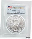 yɔi/iۏ؏tz AeB[NRC RC   [] 2018 1 oz 999 Silver American Eagle PCGS MS 70 S$1 One Dollar First Strike SE25