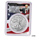 2021 (W) $1 タイプ 2 アメリカン シルバー イーグル PCGS MS70 FS トランプ 45th プレジデント ラベル2021 (W) $1 Type 2 American Silver Eagle PCGS MS70 FS Trump 45th President Label(3)