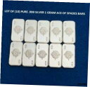 (10) 1 Gram .999 Fine SILVER ACE OF SPADES BAR LOT※関税は当ショップ負担（お客様負担無し）※全国送料無料・海外輸送無料※商品の状態は画像をご確認下さい（極美品・目立った汚れ無し）※輸入品の為英語表記となります※その他ご不明点はお気軽にお問合せ下さい！Shape: BarCountry/Region of Manufacture: ChinaFineness: 0.999Precious Metal Content per Unit: 1 gYear: 2020Brand/Mint: UnbrandedComposition: SilverTotal Precious Metal Content: 10 grams[ご購入前に必ずお読み下さい]親切丁寧に、商品到着までサポート対応させていただきます。■パソコンの画像・画質により色や素材感が、実際の商品と多少異なる場合がございますので予めご了承くださいませ。■お客様のご都合（程度の解釈相違を含む）による商品のご購入後のキャンセル返品は、原則としてお受け致しておりません。未払いのまま2日以上連絡が取れない場合はキャンセルさせて頂きます。その場合、事務局側が自動的に「非常に悪い」の評価を付けてしまいますのでご注意ください。※お支払い頂いた場合は連絡は不要です。※他ショップでも販売しておりますので、稀に在庫がない場合がございます。■不具合での返品は箱などすべてが到着時の状態になるものに限らせていただきます。※当店では不良品はすべて現物確認と不具合の確認を行い対応をさせて頂いております。■お客様のご都合によるご注文確定後の商品のキャンセルにつきましては承っておりません。また、ご入金確認後、またはご決済完了確認後のキャンセルにつきましては、ご注文総額の30％のキャンセル料をご請求させていただきます。■領収書二重発行やトラブル防止のため、領収書発行は行っておりません。事務局側が発行している「支払い明細」が正式な支払い証明となります。支払い明細画面を印刷したものが領収書の代わりになることを各税務署に確認済みです。■年末年始・連休の発送は、業者も休みになる関係でいつもより遅れます。■輸送時の破損の場合は配送業者への報告を行って下さい。報告なしでの対応はできません。■日祝日は定休日とさせていただいております。連絡・発送が出来ませんのであらかじめご了承お願いいたします。■内容は必ずお読みになってからお買い求め下さいますようお願い致します。※在庫状況は常に更新をしておりますが、当社は複数店舗で在庫を共有しているため、ご注文を頂きましても稀に欠品している場合がございます。その際は誠に申し訳ございませんが、その旨をメールまたはお電話にてご連絡させていただきます。ご理解いただけますようお願い申し上げます。親切・丁寧にお取引させていただきますのでよろしくお願いします。 品質保証について 当店の商品の、品質保証についてご紹介いたします。 ▽品質保証書 お買い上げいただく全ての商品に「WORLD RESOURCE品質保証書」をおつけいたします。 これは、WORLD RESOURCEが販売した商品であることを保証するものです。大切に保管してください。 ▽標準保証に関して 当店でご購入頂きました商品は7日以内の標準保証サービスが付属致します。 ※ご購入日につきましては、製品の品質保証書に記載の日付にて確認させていただきます。 ※保証は通常利用時のみの対応となります。 ※ご購入日の確認を致しかねる場合は有償となります。品質保証書は大切に保管して下さい。POINT01　品揃え一番店を目指して 「期待に答えるお店づくりと、時代に合わせたサービスをご提供致します。」 POINT02　多種多様な商品レパートリー 「幅広く、世界の商品をご用意しております。」 POINT03　きっと見つかる！新しい発見 「テレビや雑誌で紹介されたアイテムもいちはやく。」 モットー：丁寧な接客対応 その道数十年のスタッフだからこそできる、“豊富な知識”に基づく商品のご提案。 お探しの商品はお気軽にスタッフにお尋ねください。 「以前は、商品ページあったけど、、、見つからない。」 「初めてアンティークコインの購入をしますが大丈夫ですか？」 「この年代の商品を探していますが、おすすめはありますか？」 「友人にアンティークコインを送りたいけど、おすすめありますか？」 等など、困ったときの質問にも、しっかり対応・お調べ致します。 取寄せ、取り置き等もできますので、商品一覧で見つからなかった商品でも、 スタッフまでお気軽にご相談下さい。 【お問い合わせはお気軽にどうぞ】 suport@world-resource.net