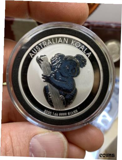  アンティークコイン コイン 金貨 銀貨  2020 Australia $1 Koala 1 oz .999 Fine Silver Coin** Scratches on holder
