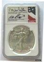  アンティークコイン コイン 金貨 銀貨  2020 1oz Silver Eagle NGC MS70 ER Mike Castle Mike Standish Signature Top 45