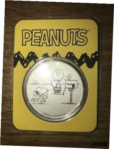 楽天金銀プラチナ　ワールドリソース【極美品/品質保証書付】 アンティークコイン コイン 金貨 銀貨 [送料無料] 2020 Peanuts Snoopy and Charlie Brown ,valentines day 1 oz Silver