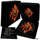 2020 アメリカン イーグル $1 バーニング スカル & スネーク カラー化 1 オンス .999 シルバー コイン2020 American Eagle $1 BURNING SKULL & SNAKE Colorized 1oz .999 Silver Coin