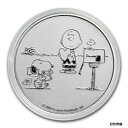 ピーナッツ シリーズ スヌーピーとチャーリー ブラウン バレンタイン 1 オンス シルバー カプセル BU ラウンドPeanuts Series Snoopy and Charlie Brown Valentine 1 oz Silver Capsuled BU Round