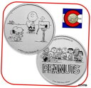 2021 スヌーピー & チャーリー ブラウン バレンタイン 1 オンス シルバー ラウンド - ピーナッツ シリーズ2021 Snoopy & Charlie Brown Valentine 1 oz Silver Round - Peanuts Series