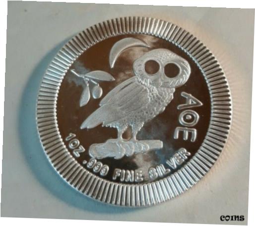  アンティークコイン コイン 金貨 銀貨  Niue 2020 Owl 999 Silver 1 oz Coin $2 Athena Athenian Stackable Bird ounce Uncir