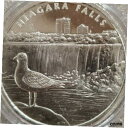 yɔi/iۏ؏tz AeB[NRC RC   [] 1 OZ .999 Silver Niagara Falls from Canada to New York Beautiful Dove Flying NEW