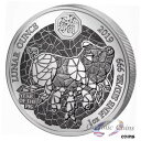 2019 1オンス ピュア シルバー コイン - 亥年 - ルワンダ太陰オンス2019 1oz PURE SILVER COIN-YEAR OF THE PIG-RWANDA LUNAR OUNCE