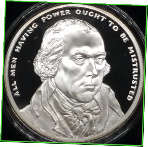 ڶ/ʼݾڽա ƥ    [̵] 2017 1oz James Madison Proof Silver Shield Group Presidents Series #4