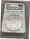 【極美品/品質保証書付】 アンティークコイン コイン 金貨 銀貨 [送料無料] 2017 American Silver Eagle NGC MS70 37th treasurer Angela Buchanan label