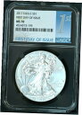 【極美品/品質保証書付】 アンティークコイン コイン 金貨 銀貨 [送料無料] 2017 Silver American Eagle $1 Coin MS 70 NGC First Day of Issue FDOI Black Core